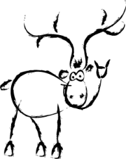 Pommesgabel-Elch Copyright Sirpa K. Weiler